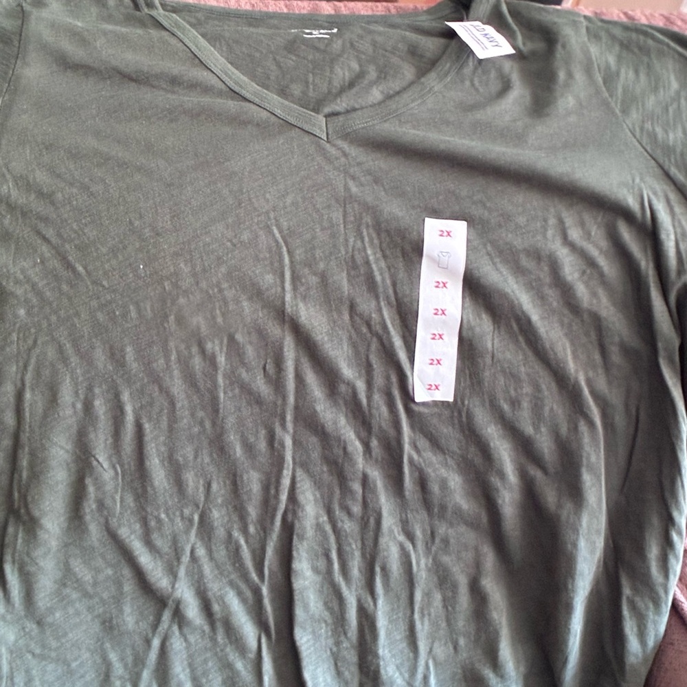 Old Navy Forest Green V-Neck Women’s Top